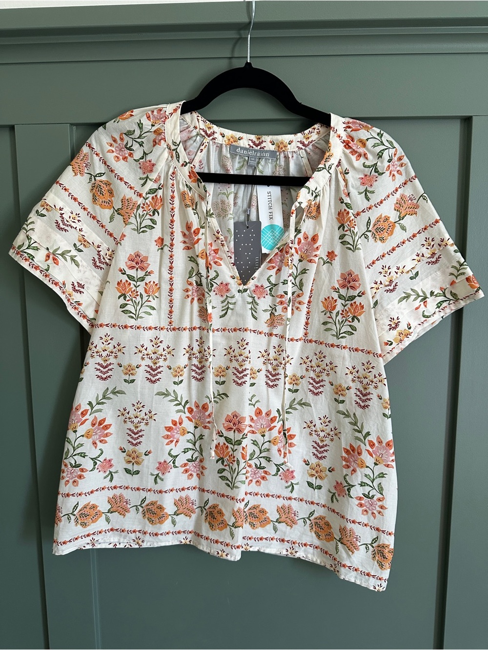 Daniel Rainn Alise Tie Neck Blouse